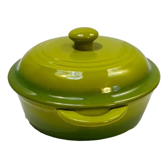 Denby Casserole Green Cream with Lid Pottery Ceramic UK - Picture 10 of 10
